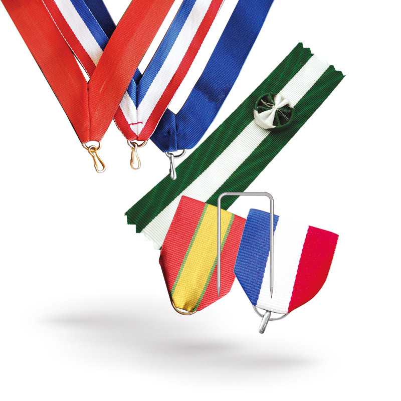 Custom made ribbons for medal