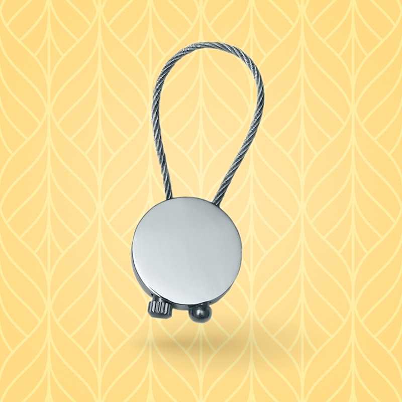 ROPPY - Round key ring with customizable metal cord