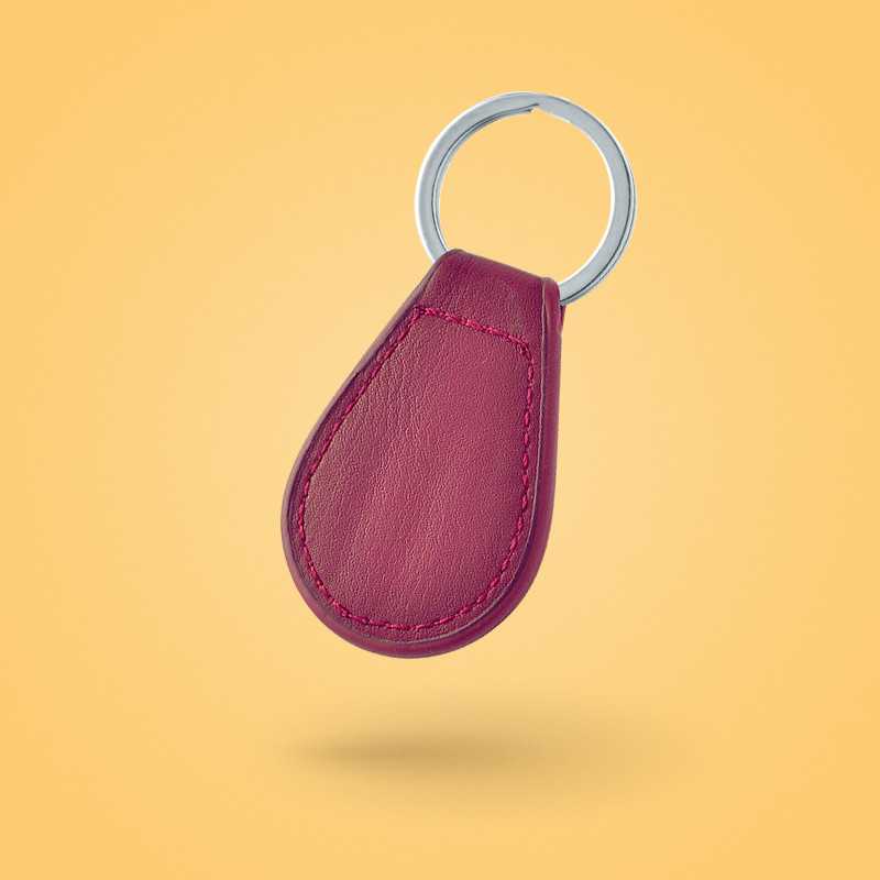 ERA - Personalisierter ovaler Schlüsselanhänger aus Leder