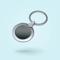 AMADEO - Round metal key ring
