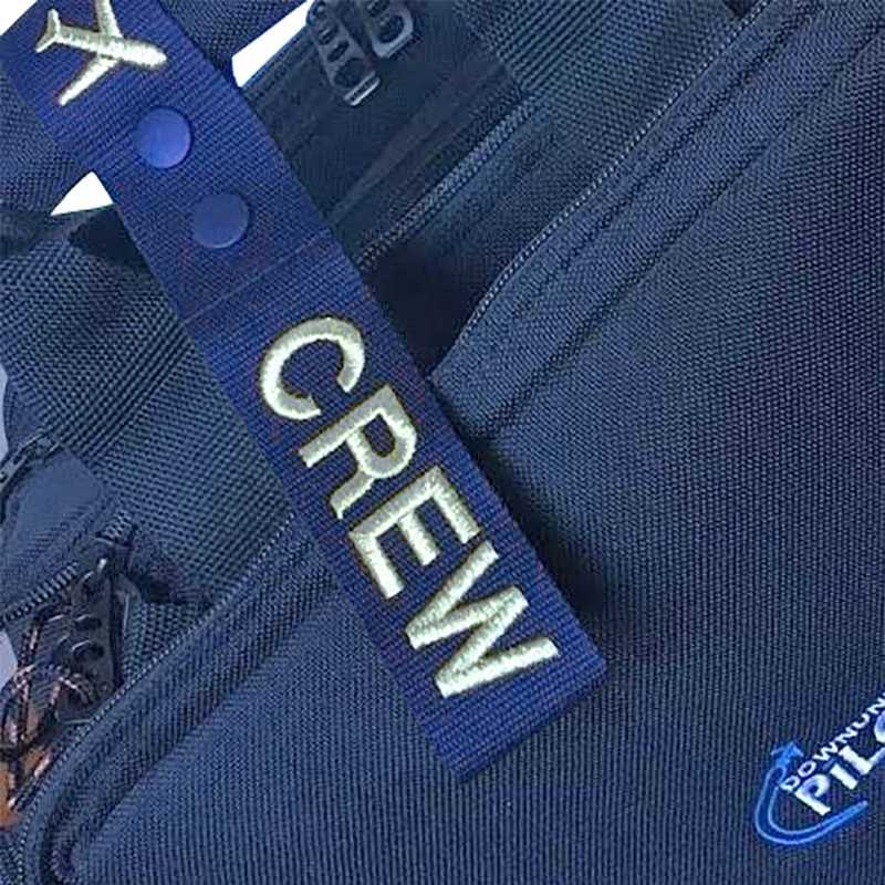 Porte-clés Personnalisable Brodé - Étiquette De Bagage Ou Clé, Texte/Numéro Recto Verso, Unisexe Pour Moto, Voiture, Valise