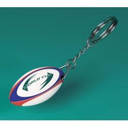 Personalizable Rugby Keychain