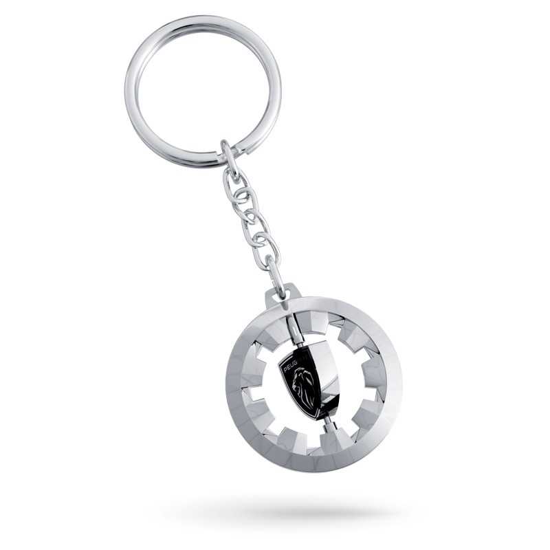 Porte-clés Rotatif Noir En Métal - Jouet Anti-stress Pour Adultes - Mécanisme Fluide - Idée Cadeau Homme Femme
